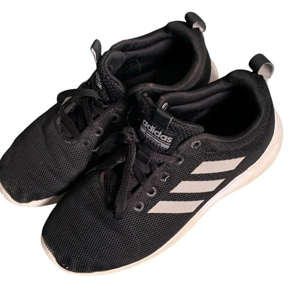 Adidas Lite Racer CLN K Black Sneakers Shoes Athletic Running BB7043 Kids Size 3